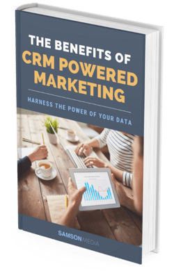 CRM Powered Marketing Ebook Mockup